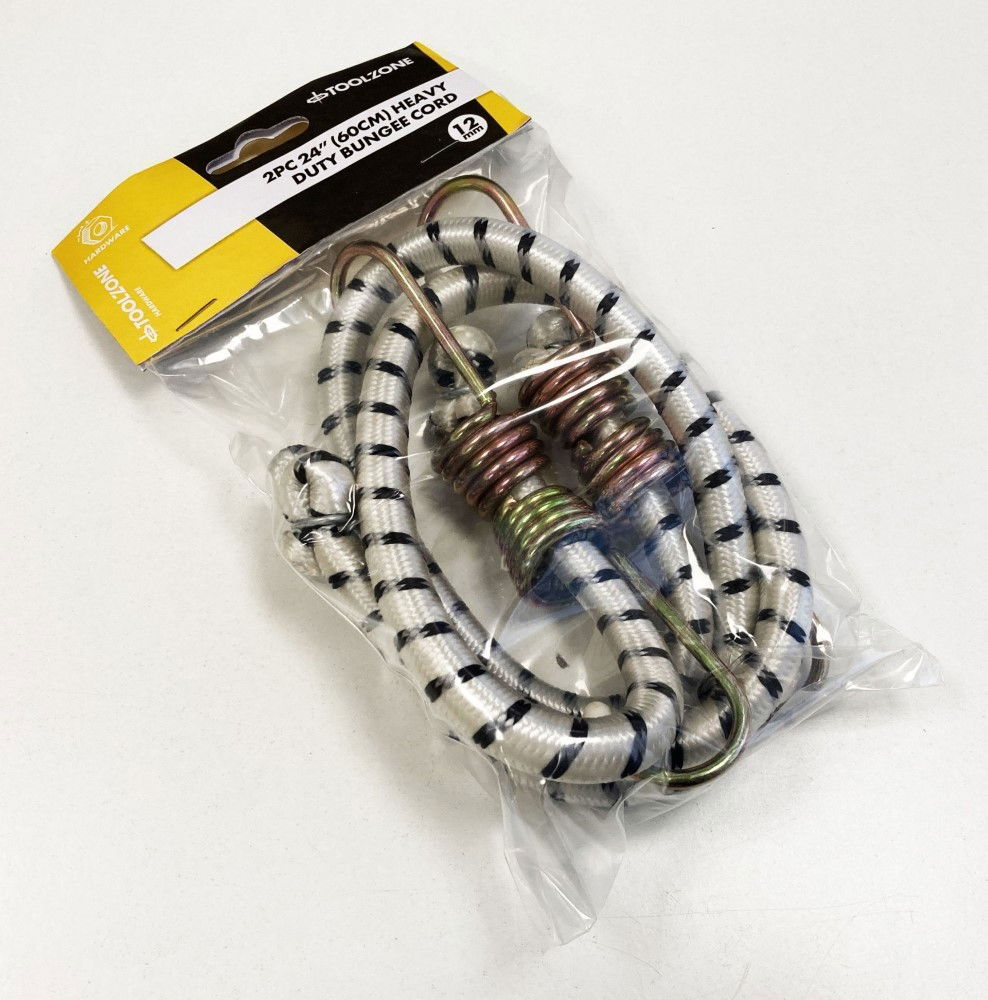 BUNGEES 2PC 24 12mm WITH HOOKS - TOOLZONE KDPTD001 thumbnail 3
