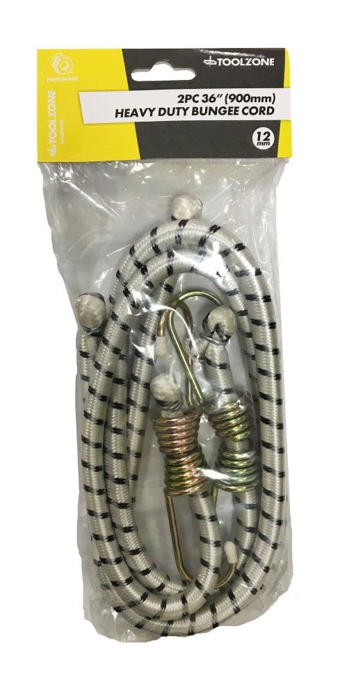 BUNGEES 2PC 36 12mm WITH HOOKS - TOOLZONE KDPTD002 thumbnail 4