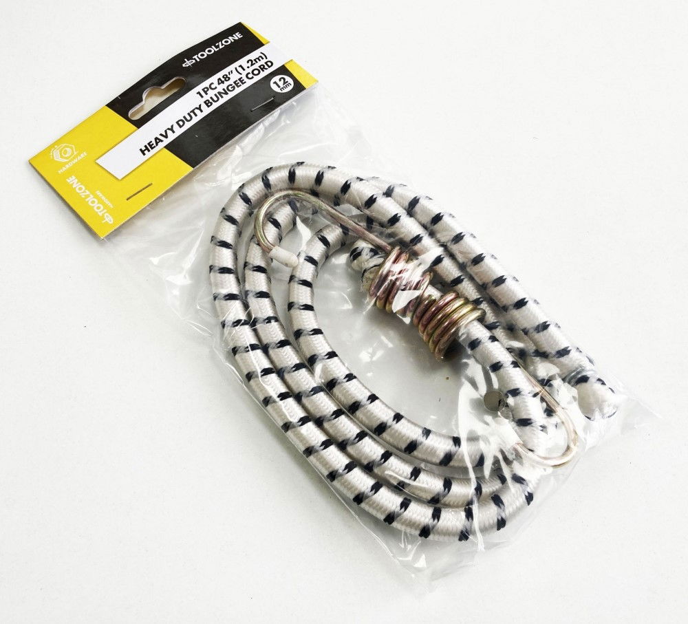 BUNGEE 1PC 48 12mm WITH HOOKS - TOOLZONE KDPTD003 thumbnail 3