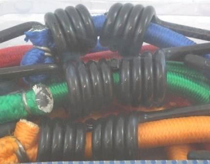 BUNGEE SET 4PC ASSORTED 12mm 600mm 900mm 1200mm 1500mm - TOOLZONE KDPTD006 thumbnail 2