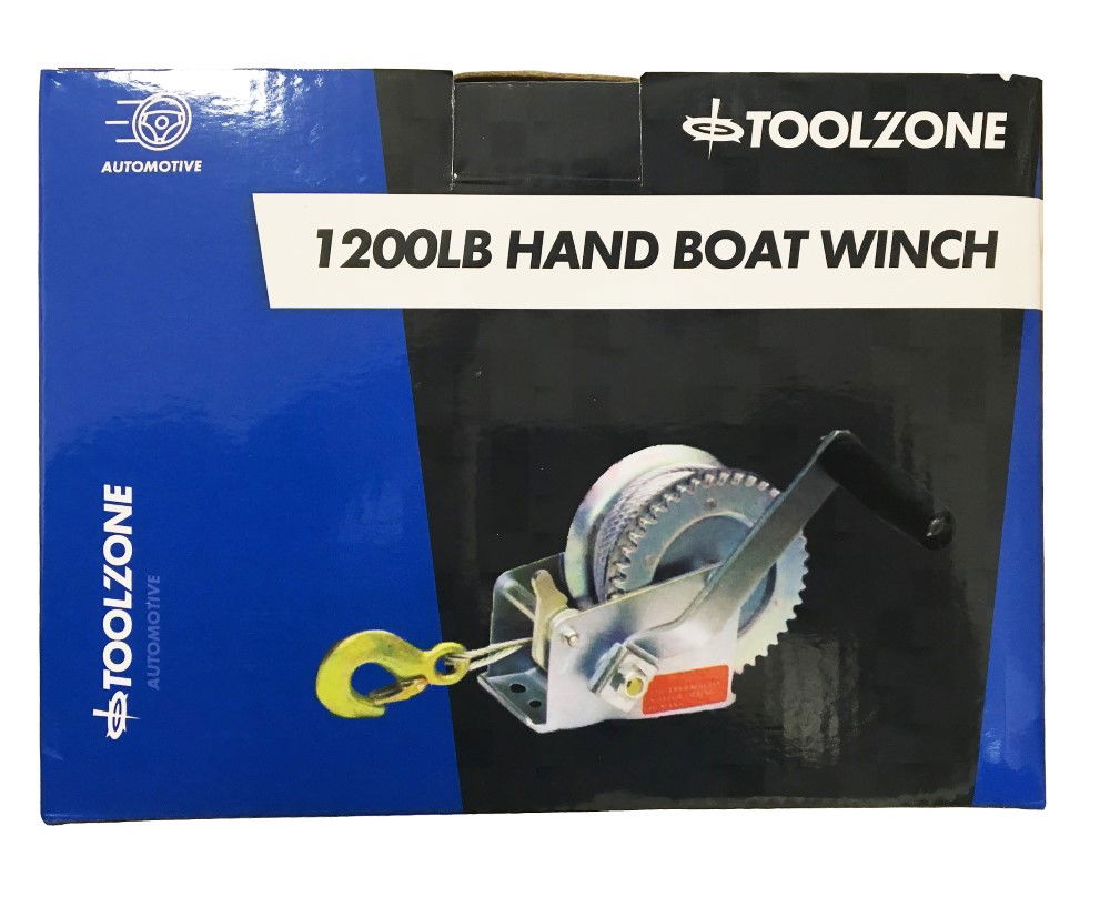 BOAT WINCH 1200lb 20m ROPE 5mm DIAMETER - TOOLZONE KDPTD023 thumbnail 7