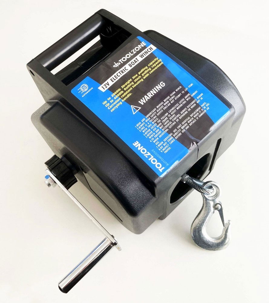 ELECTRIC BOAT WINCH 12v 6000lb ROLLING 2000lb STRAIGHT PULL - TOOLZONE KDPTD024 thumbnail 8