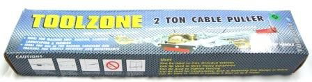 CABLE PULLER 2 TON 4000lb 4.5mm CABLE 3m LENGTH - TOOLZONE KDPTD025 thumbnail 4