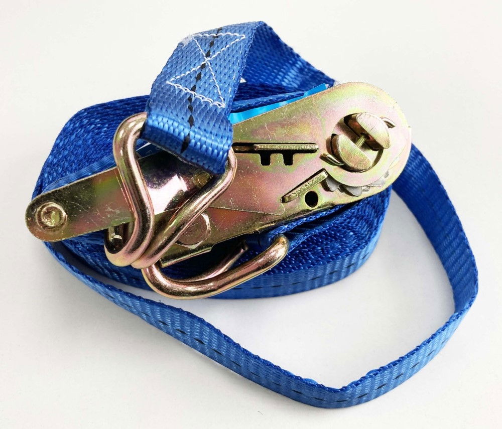 HEAVY DUTY RATCHET TIE DOWN 1 x 8m 400kg CAPACITY - TOOLZONE KDPTD035 thumbnail 4