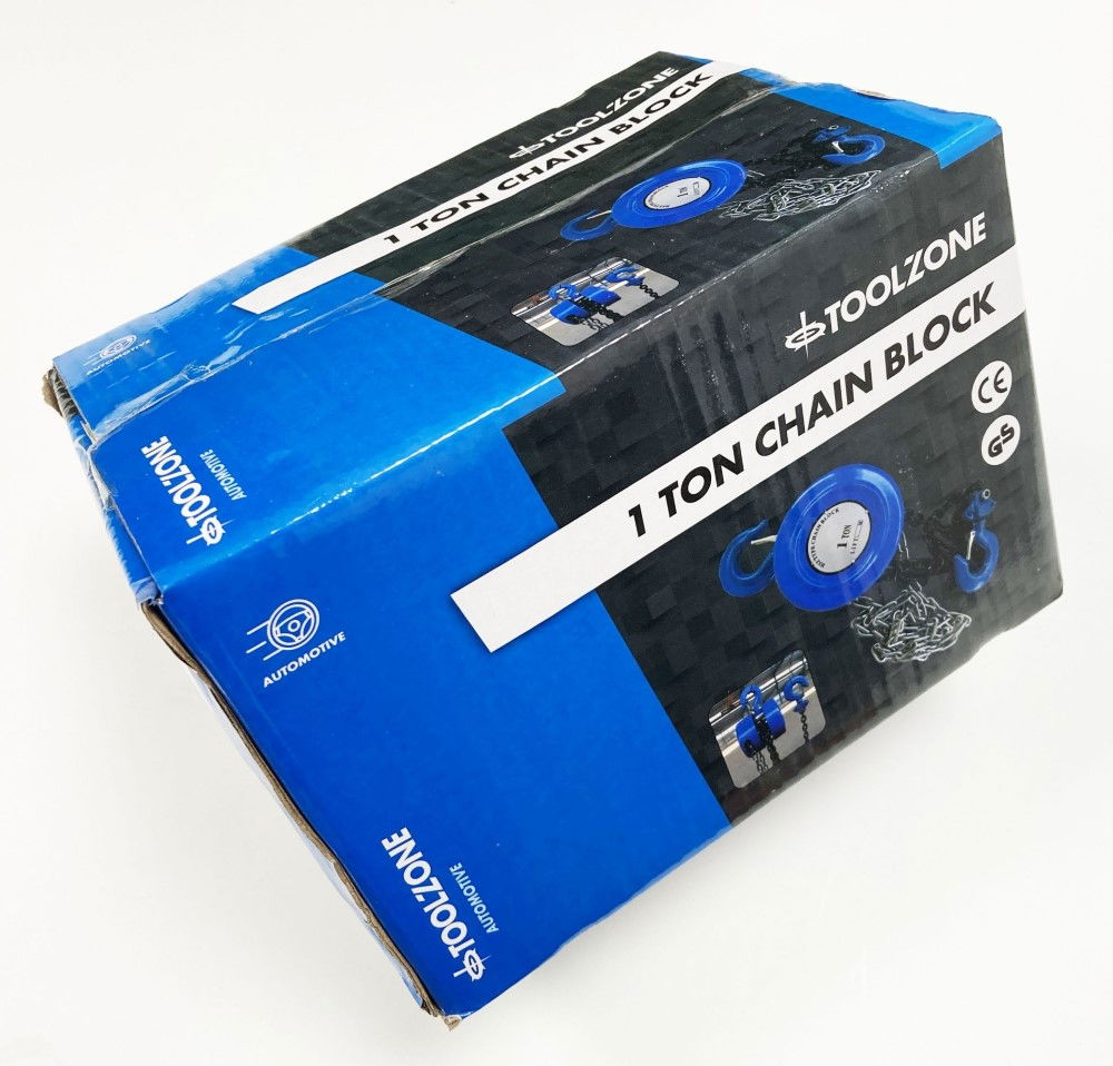 CHAIN BLOCK 1 TON LIFTING HEIGHT 3m TUV GS APPROVED - TOOLZONE KDPTD050 thumbnail 2