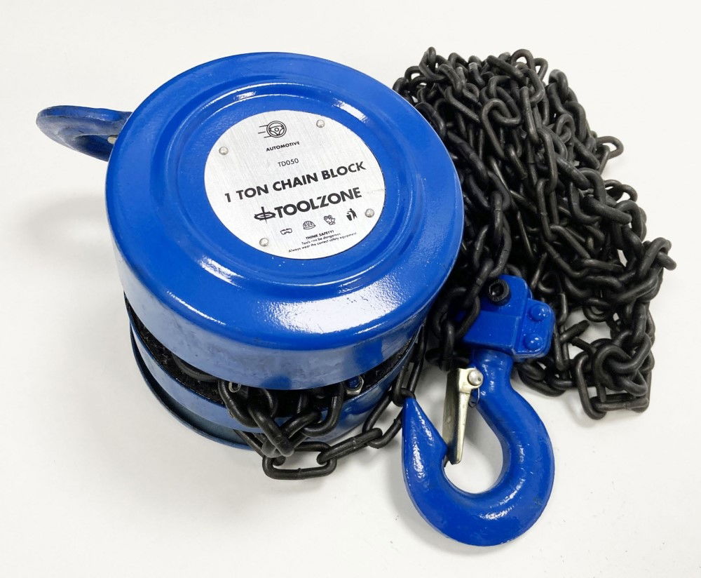 CHAIN BLOCK 1 TON LIFTING HEIGHT 3m TUV GS APPROVED - TOOLZONE KDPTD050 thumbnail 4