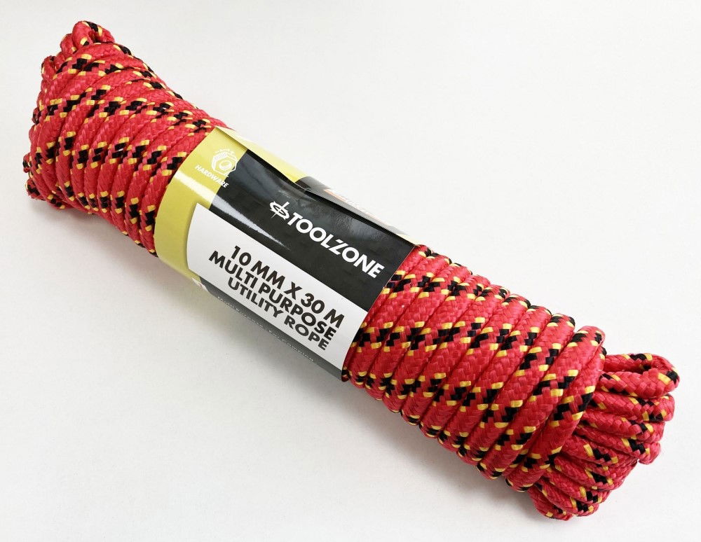 MULTIPURPOSE UTILITY ROPE 10mm x 30m 70kg CAPACITY - TOOLZONE KDPTD051 thumbnail 4