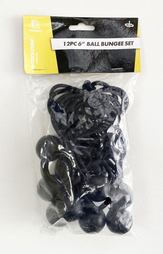 BALL BUNGEES 6 PACK OF 12 - TOOLZONE KDPTD064 thumbnail 2