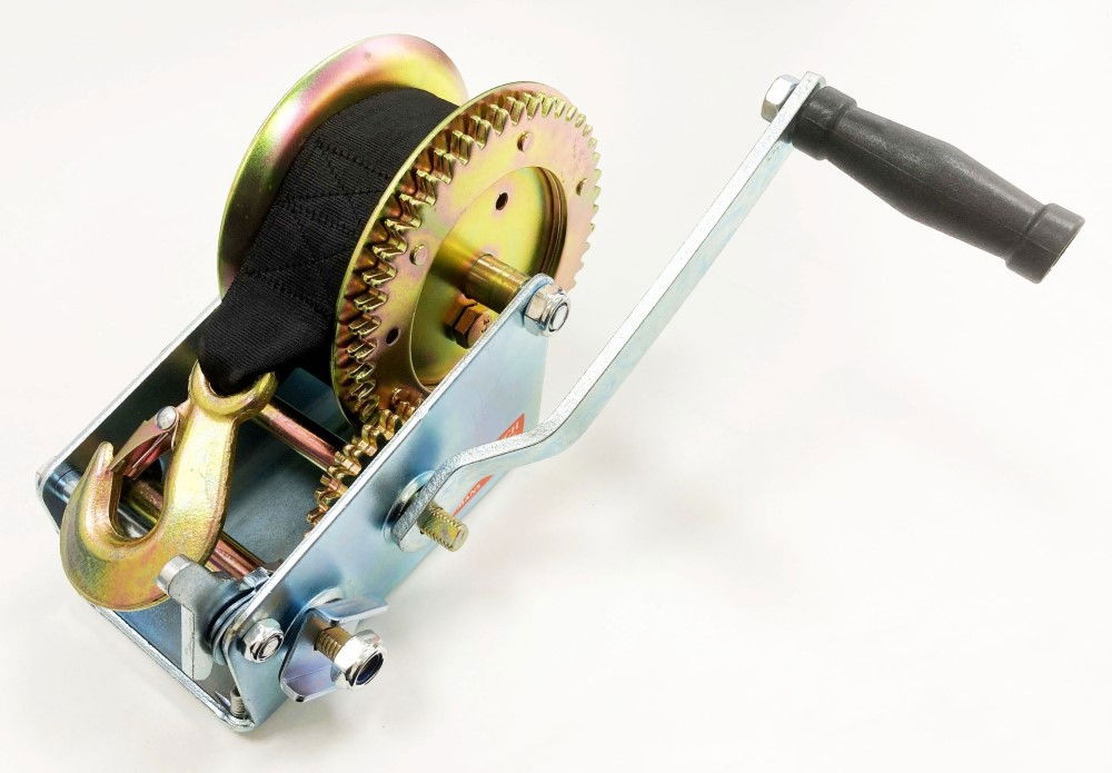 STRAP BOAT WINCH 2000lb 2 x 8m WEBBING TWO SPEED - TOOLZONE KDPTD065 thumbnail 6