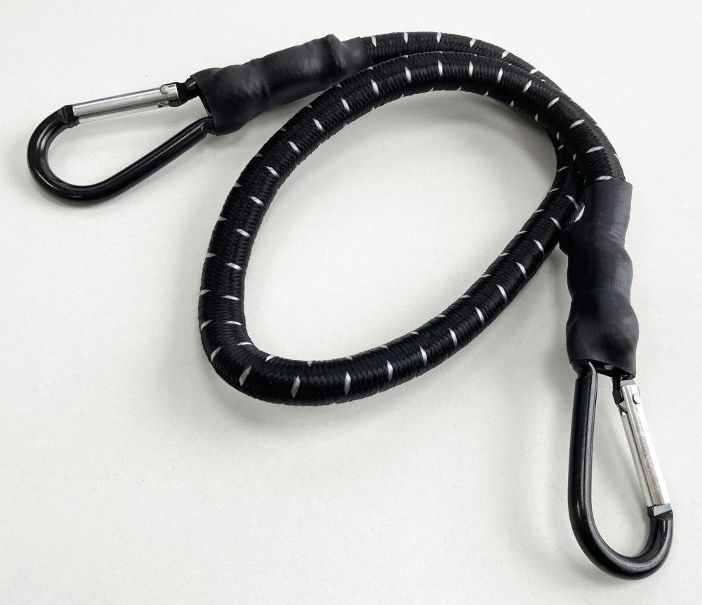 HEAVY DUTY BUNGEE 24 12mm WITH CARABINER CLIPS - TOOLZONE KDPTD066 thumbnail 5