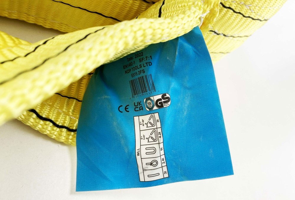 WEBBING SLING 4m x 90mm 3 TON CAPACITY - TOOLZONE KDPTD070 thumbnail 4