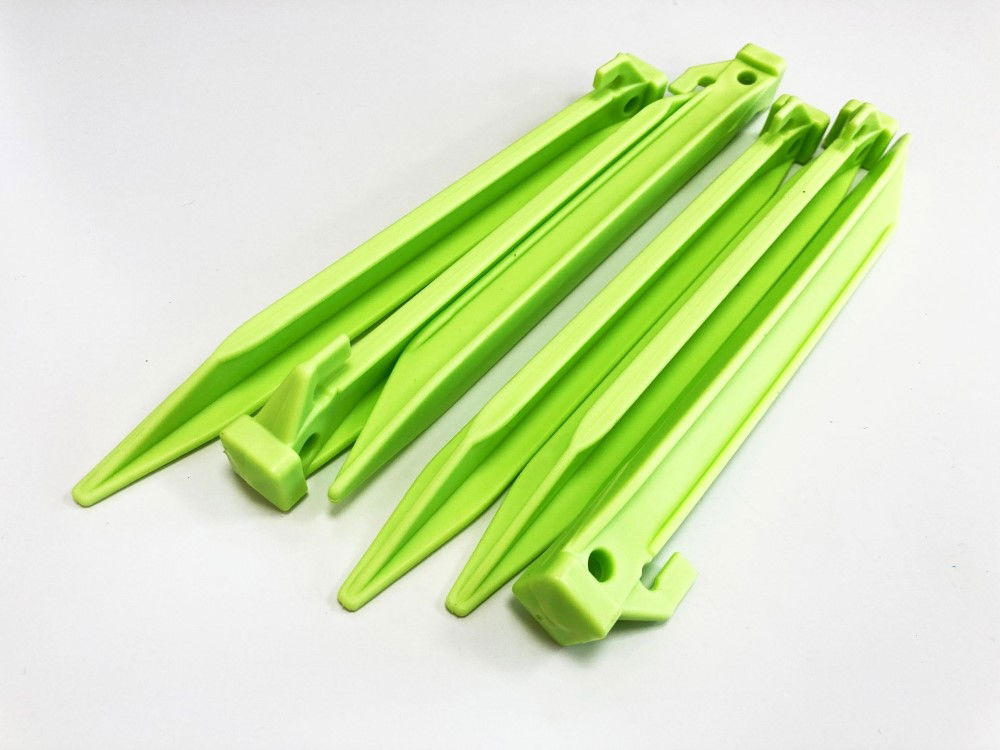 PLASTIC TENT PEG SET 225mm PACK OF 6 - TOOLZONE KDPTL024 thumbnail 3