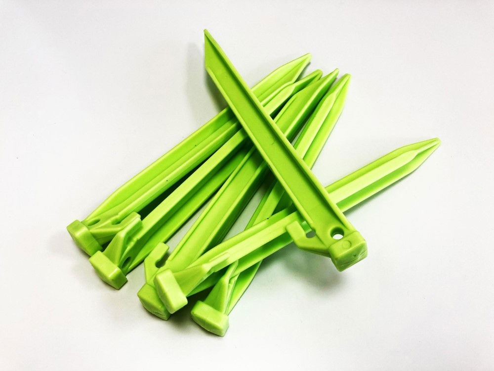 PLASTIC TENT PEG SET 225mm PACK OF 6 - TOOLZONE KDPTL024 thumbnail 4