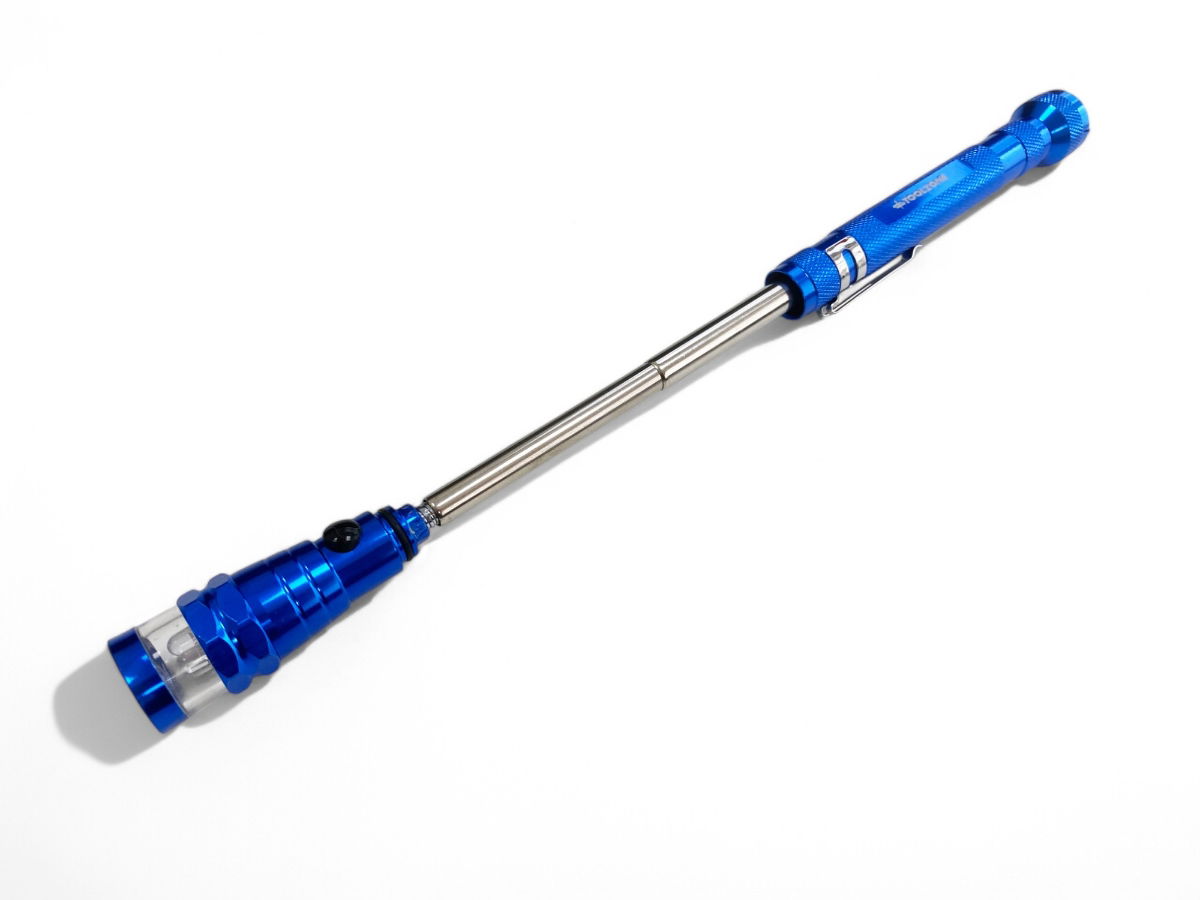 FLEXIBLE MAGNETIC BASE LED LIGHT 3 LED 170-560mm WITH PICK UP TOOL - TOOLZONE KDPTO190 thumbnail 2