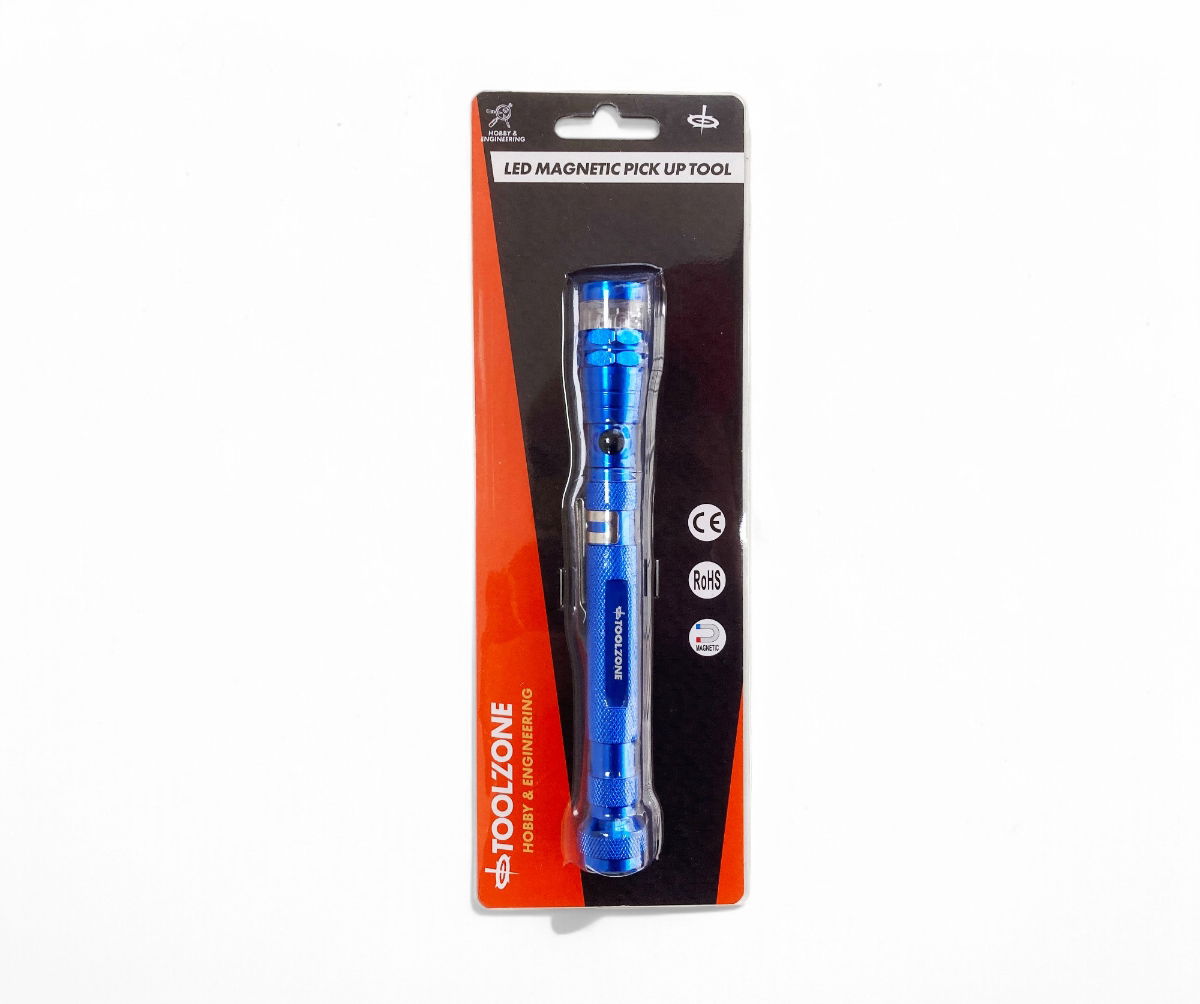 FLEXIBLE MAGNETIC BASE LED LIGHT 3 LED 170-560mm WITH PICK UP TOOL - TOOLZONE KDPTO190 thumbnail 6