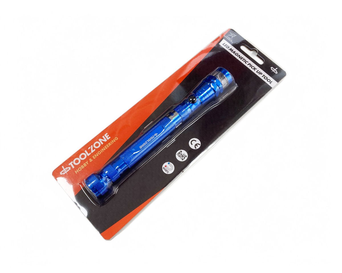 FLEXIBLE MAGNETIC BASE LED LIGHT 3 LED 170-560mm WITH PICK UP TOOL - TOOLZONE KDPTO190 thumbnail 7
