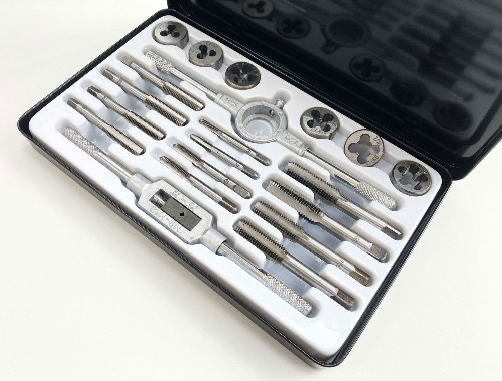 TAP AND DIE SET BSF 20 PIECE 3/16-1/2 TUNGSTEN ALLOY STEEL - TOOLZONE KDPTP098 thumbnail 5