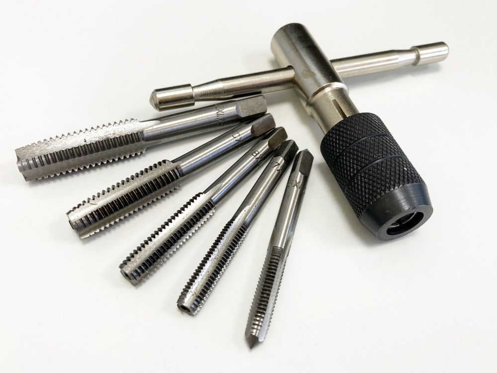 TAP WRENCH SET 6 PIECE WITH METRIC TAPS M6-M12 ALLOY STEEL - TOOLZONE KDPTP108 thumbnail 5
