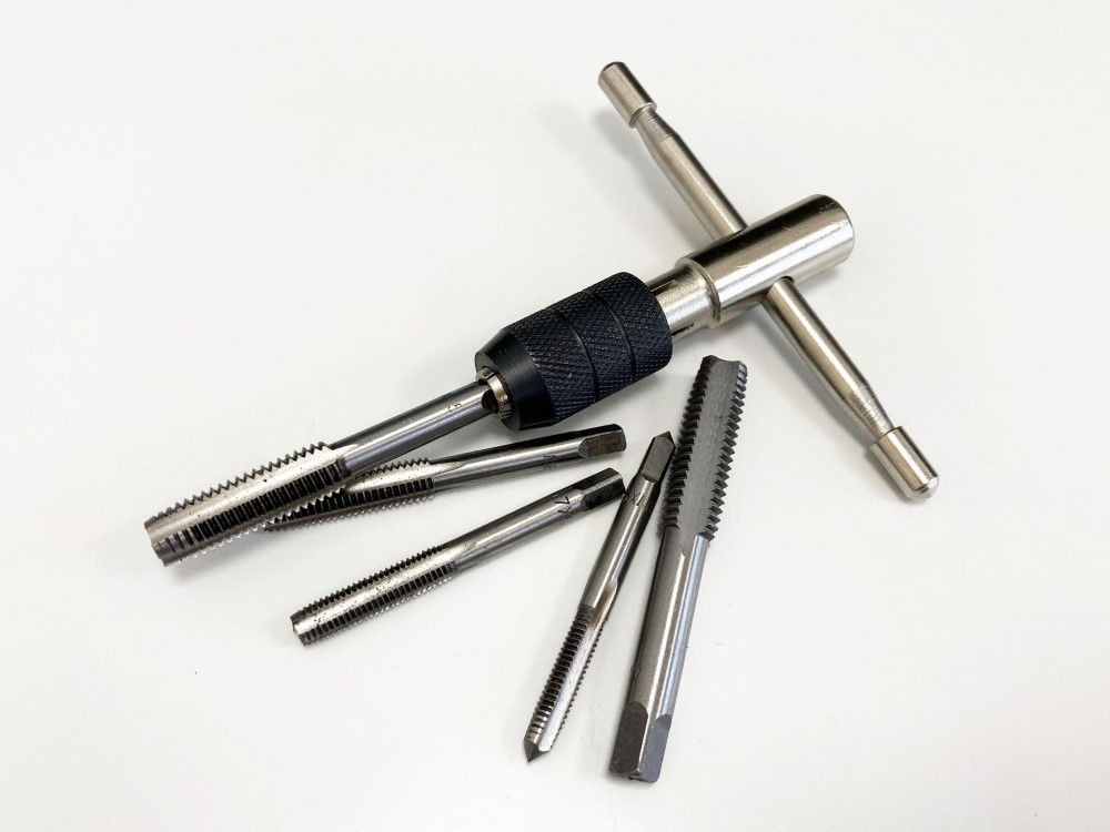 TAP WRENCH SET 6 PIECE WITH METRIC TAPS M6-M12 ALLOY STEEL - TOOLZONE KDPTP108 thumbnail 6
