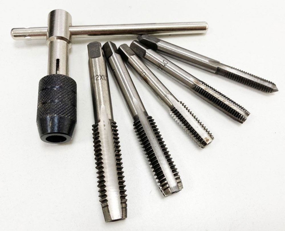 TAP WRENCH SET 6 PIECE WITH METRIC TAPS M6-M12 ALLOY STEEL - TOOLZONE KDPTP108 thumbnail 9