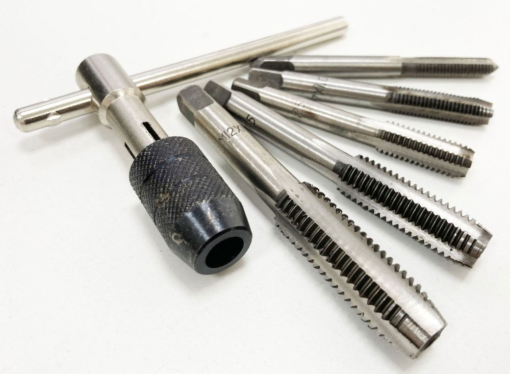 TAP WRENCH SET 6 PIECE WITH METRIC TAPS M6-M12 ALLOY STEEL - TOOLZONE KDPTP108 thumbnail 10