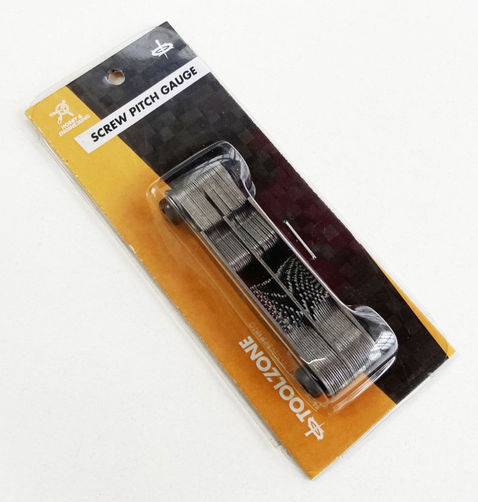 SCREW PITCH GAUGE 51 LEAVES WHITWORTH AND METRIC 0.25mm-6mm - TOOLZONE KDPTP121 thumbnail 2