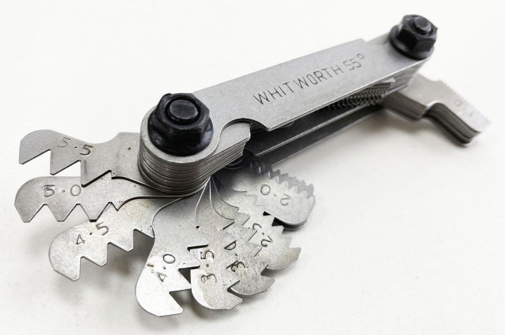 SCREW PITCH GAUGE 51 LEAVES WHITWORTH AND METRIC 0.25mm-6mm - TOOLZONE KDPTP121 thumbnail 5
