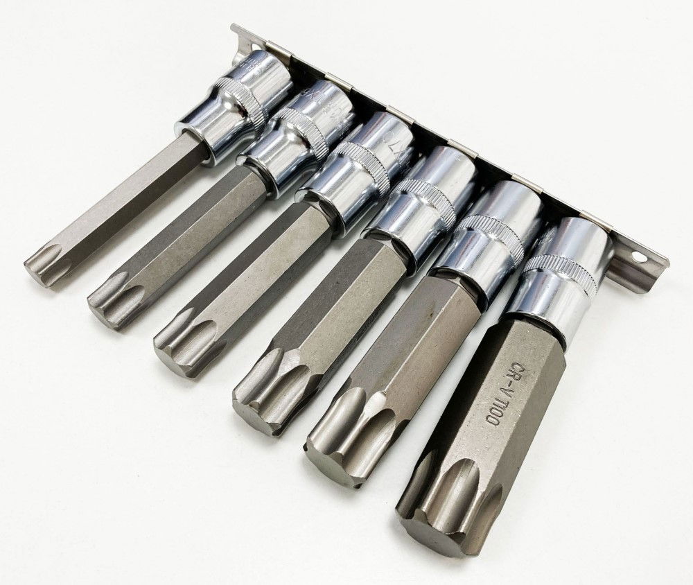 STAR BITS SET 6 PIECE 1/2 DRIVE T55-T100 100mm - TOOLZONE KDPTX036 thumbnail 3