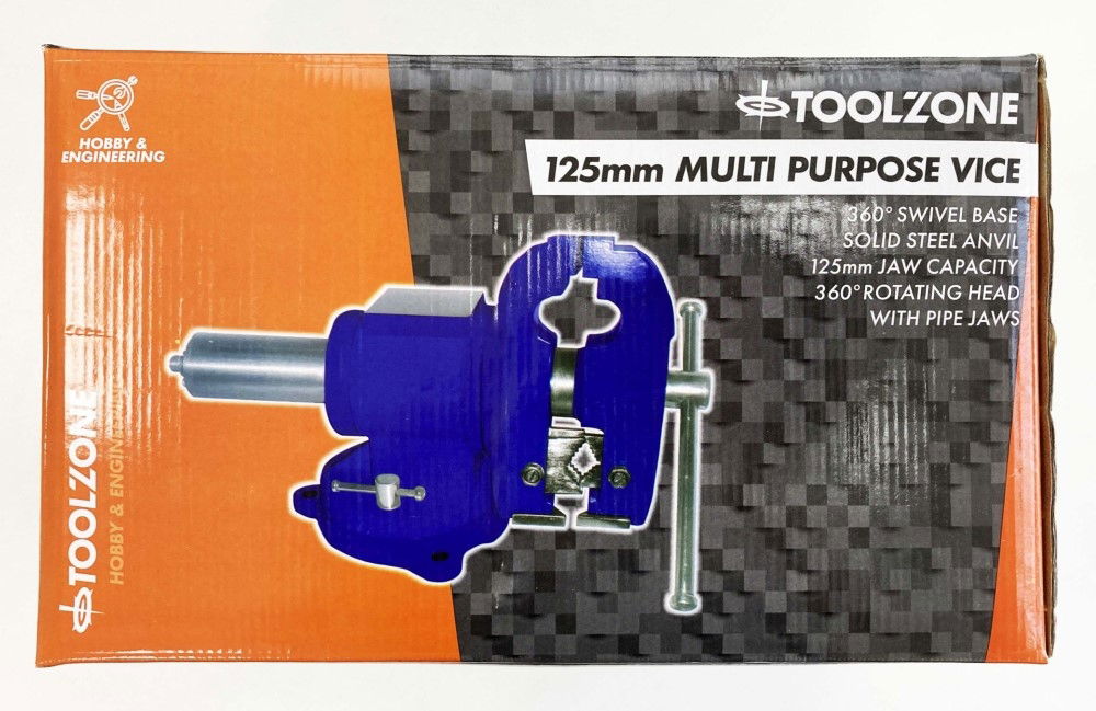 YORK VICE ROTATING BODY PIPE CLAMP 5 125mm JAW 360° SWIVEL BASE - TOOLZONE KDPVC015 thumbnail 2