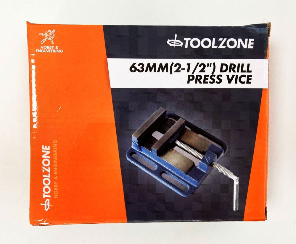 DRILL PRESS VICE 2 1/2 55mm JAW OPENING 63mm JAW WIDTH - TOOLZONE KDPVC018 thumbnail 2
