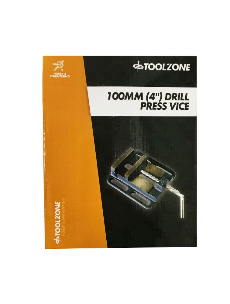 DRILL PRESS VICE 4 103mm JAW OPENING 100mm JAW WIDTH - TOOLZONE KDPVC019 thumbnail 3