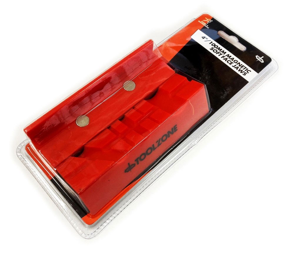MAGNETIC SOFT VICE JAWS 4 TPU MULTI GROOVE NON-MARKING - TOOLZONE KDPVC047 thumbnail 7