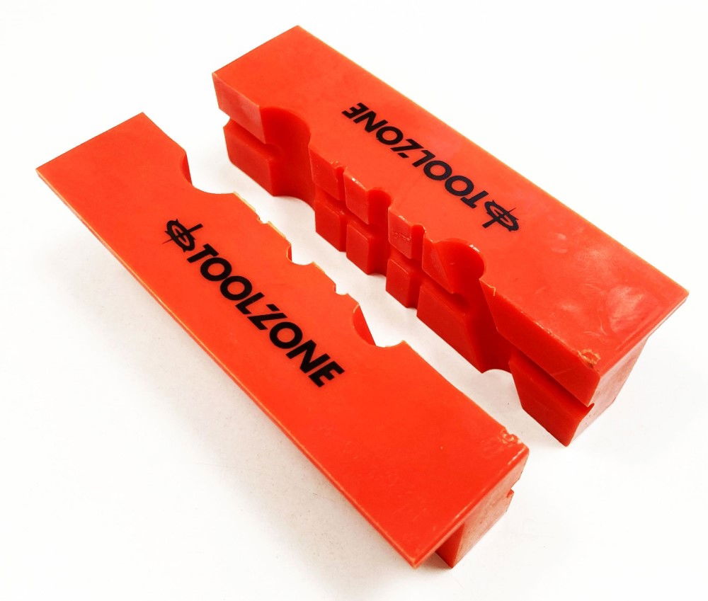MAGNETIC SOFT VICE JAWS 4 TPU MULTI GROOVE NON-MARKING - TOOLZONE KDPVC047 thumbnail 12