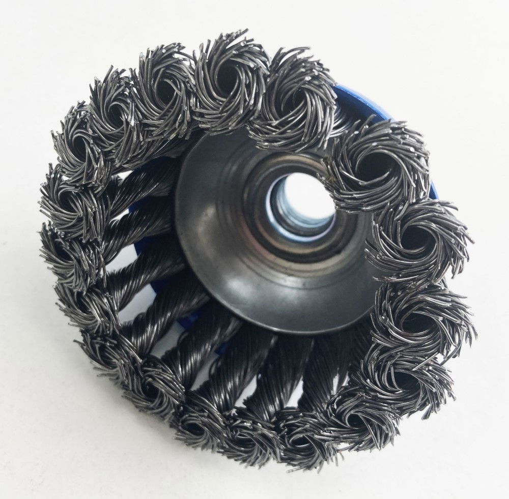 TWIST KNOT WIRE CUP BRUSH 3 M14 THREAD - TOOLZONE KDPWB001 thumbnail 2