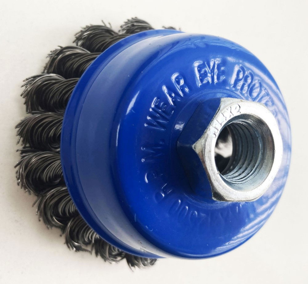 TWIST KNOT WIRE CUP BRUSH 3 M14 THREAD - TOOLZONE KDPWB001 thumbnail 4