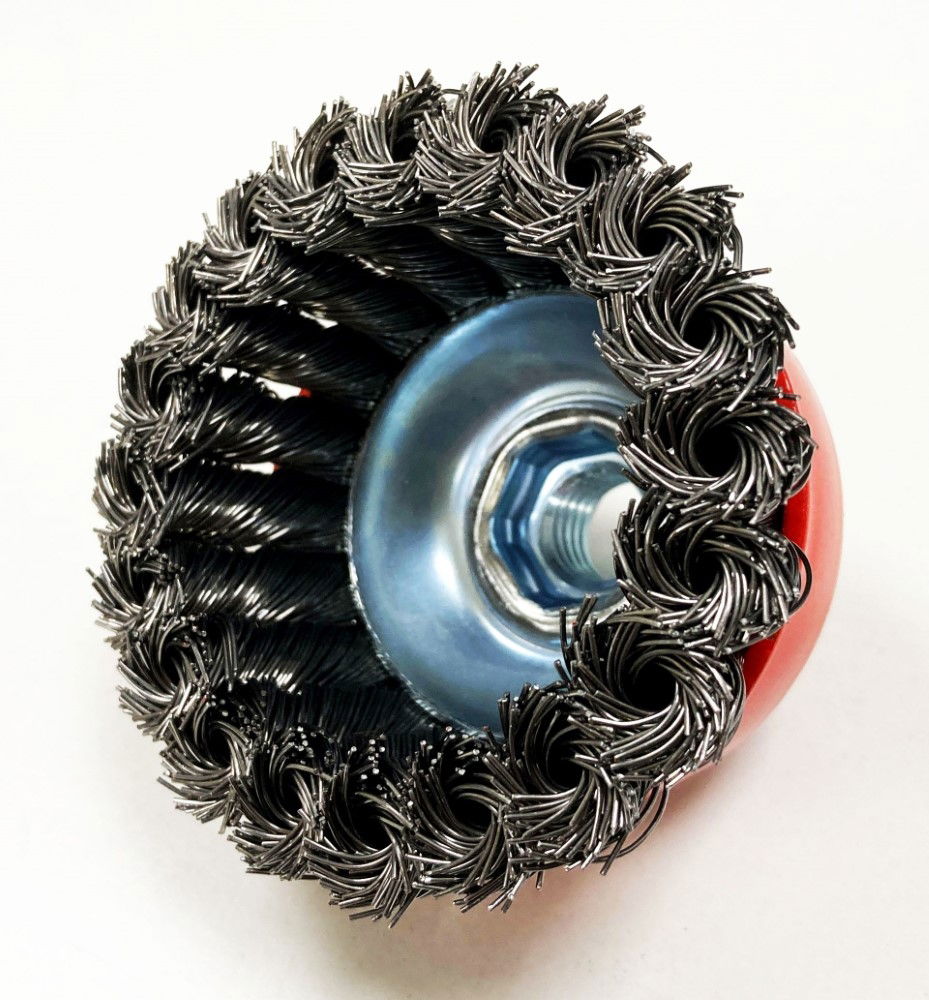 KNOT CUP BRUSH PROFESSIONAL M14 80mm OUTSIDE DIAMETER - TOOLZONE KDPWB004 thumbnail 4