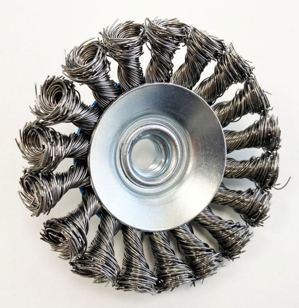 SEMI FLAT KNOT WIRE WHEEL 4 M14 - TOOLZONE KDPWB005 thumbnail 4