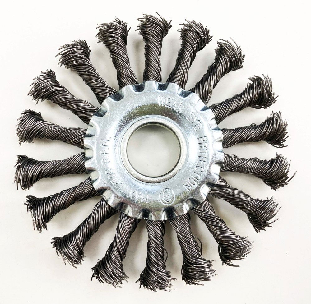 TWIST KNOT WIRE WHEEL 115 x 22.2mm - TOOLZONE KDPWB011 thumbnail 2