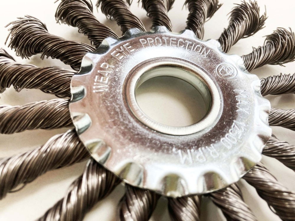 TWIST KNOT WIRE WHEEL 115 x 22.2mm - TOOLZONE KDPWB011 thumbnail 4