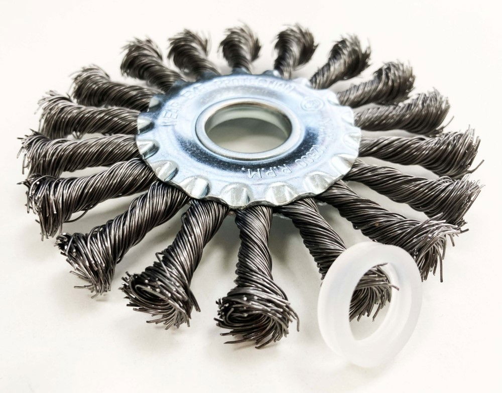 TWIST KNOT WIRE WHEEL 115 x 22.2mm - TOOLZONE KDPWB011 thumbnail 5