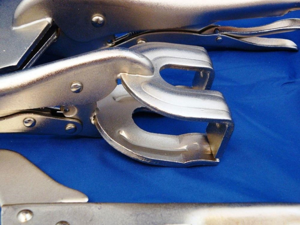 WELD CLAMP SET 3 PIECE 11 C CLAMP 10 SHEET CLAMP 10 CLAW CLAMP - TOOLZONE KDPWH025 thumbnail 2