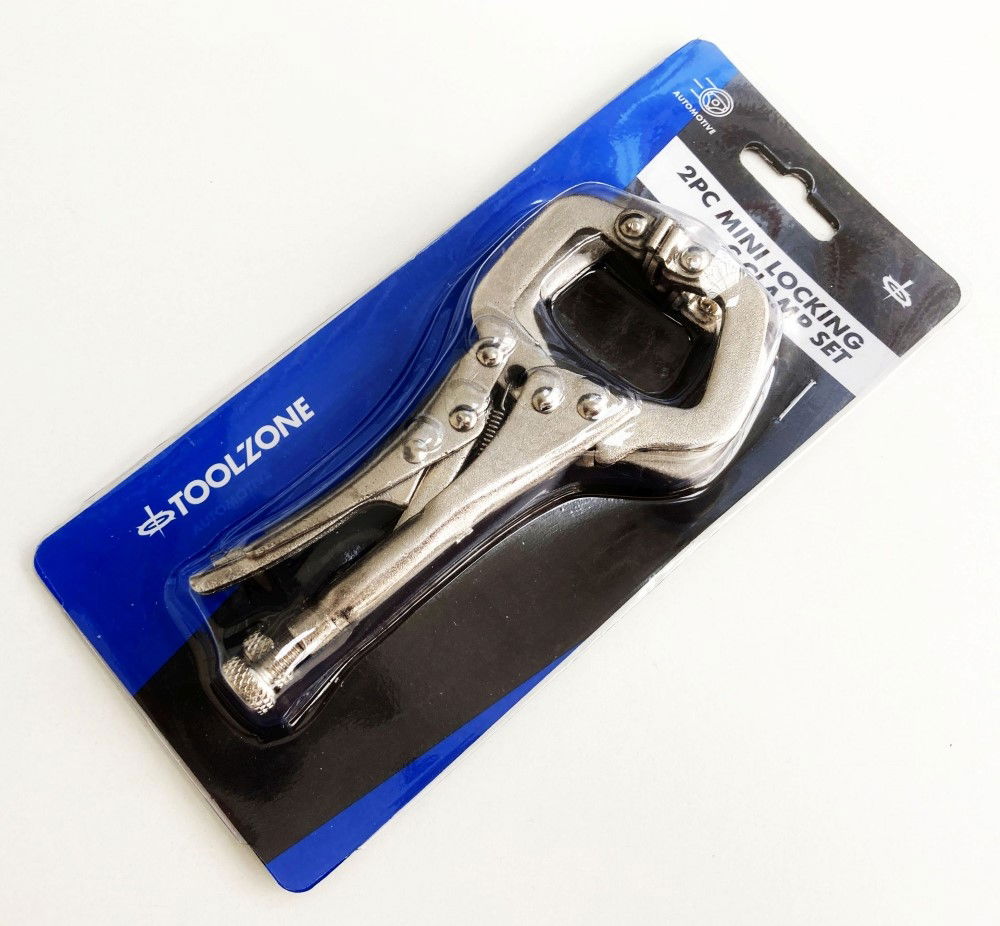 LOCKING C CLAMP SET MINI 2 PIECE 4 - TOOLZONE KDPWH041 thumbnail 3