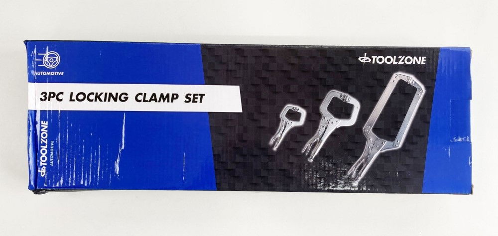 C CLAMP SET 3 PIECE 6 11 18 WITH SWIVEL PADS - TOOLZONE KDPWH042 thumbnail 2
