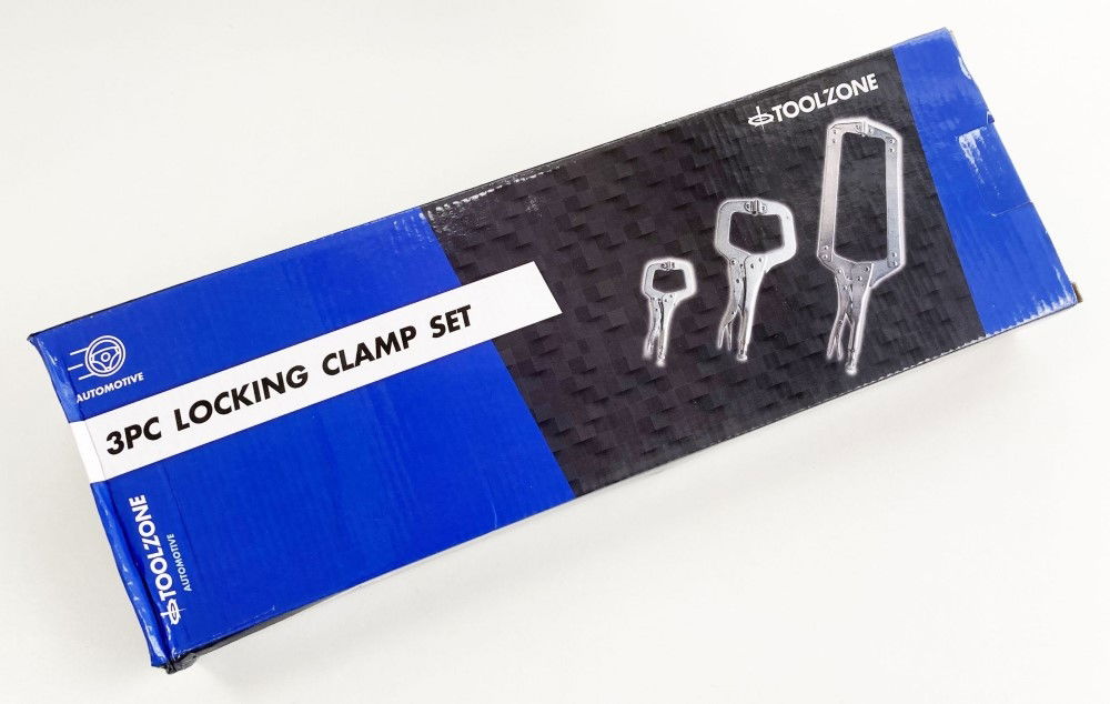 C CLAMP SET 3 PIECE 6 11 18 WITH SWIVEL PADS - TOOLZONE KDPWH042 thumbnail 3