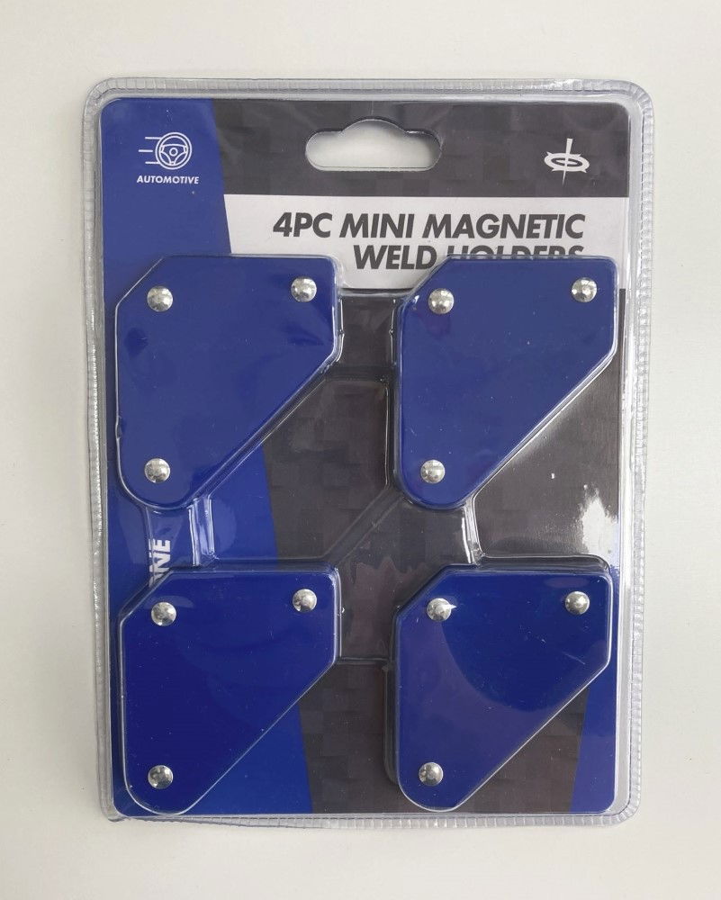 MAGNETIC WELD HOLDERS MINI 4 PIECE 10lb 60x50x10mm - TOOLZONE KDPWH043 thumbnail 2