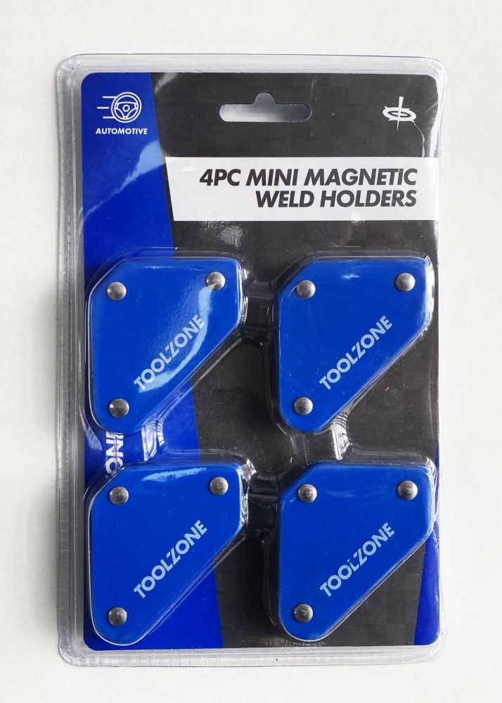MAGNETIC WELD HOLDERS MINI 4 PIECE 10lb 60x50x10mm - TOOLZONE KDPWH043 thumbnail 3