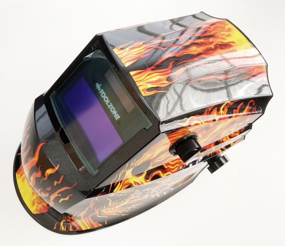 WELDING HELMET VARIABLE CONTROL FILTER SIZE 110x90x9mm - TOOLZONE KDPWH046 thumbnail 2