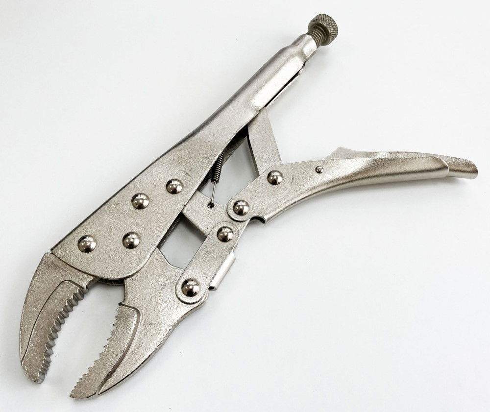 LOCKING PLIERS JUMBO 12 CURVED JAW MAX JAW SIZE 70mm - TOOLZONE KDPWR133 thumbnail 4