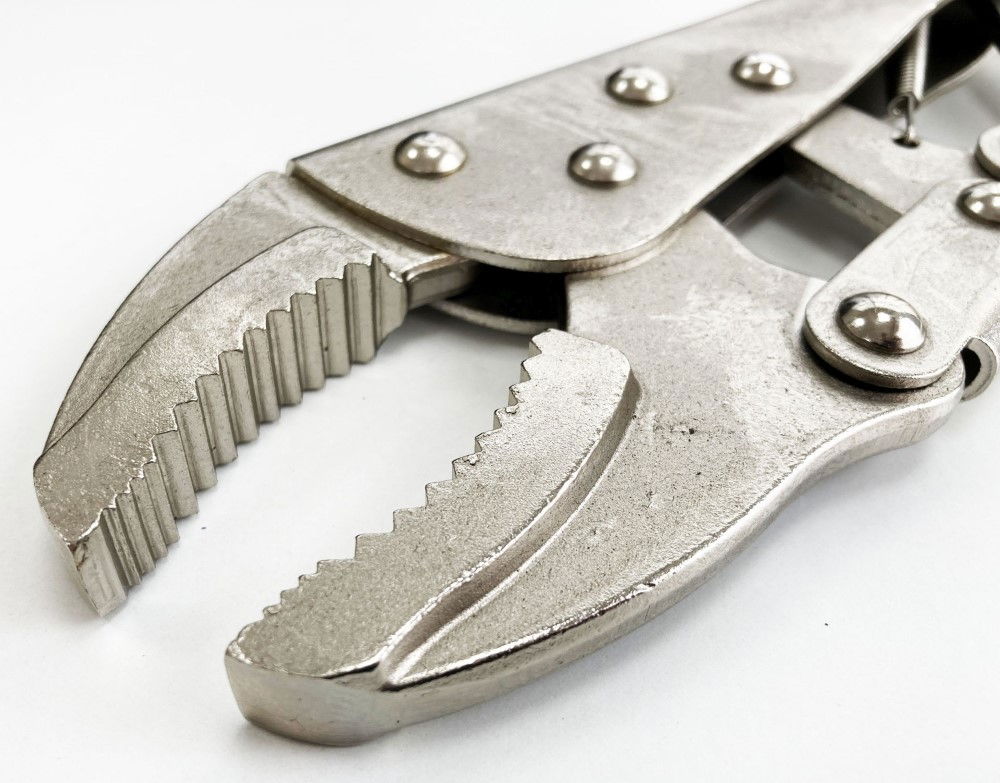 LOCKING PLIERS JUMBO 12 CURVED JAW MAX JAW SIZE 70mm - TOOLZONE KDPWR133 thumbnail 5