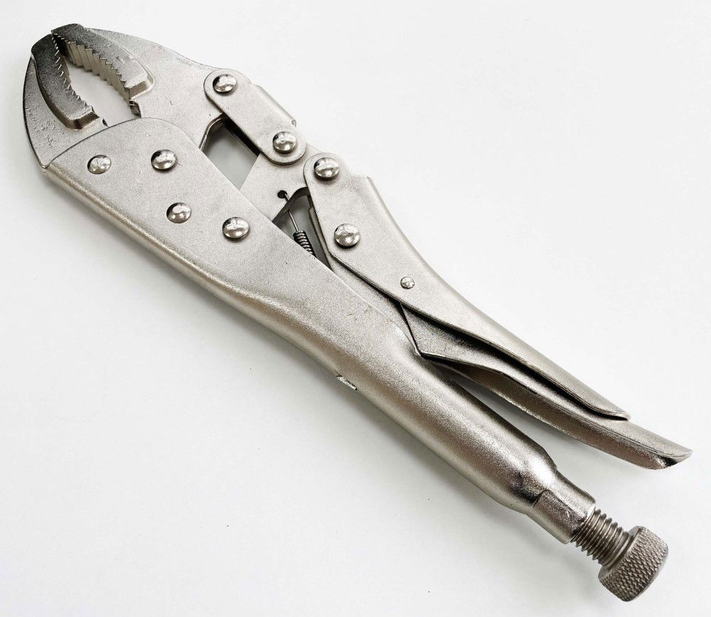 LOCKING PLIERS JUMBO 12 CURVED JAW MAX JAW SIZE 70mm - TOOLZONE KDPWR133 thumbnail 6